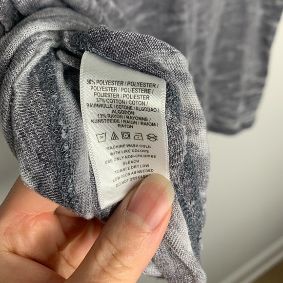 Free People We The Free Jordan Distressed Burnout Tee in Carbon - Picture 6 of 6